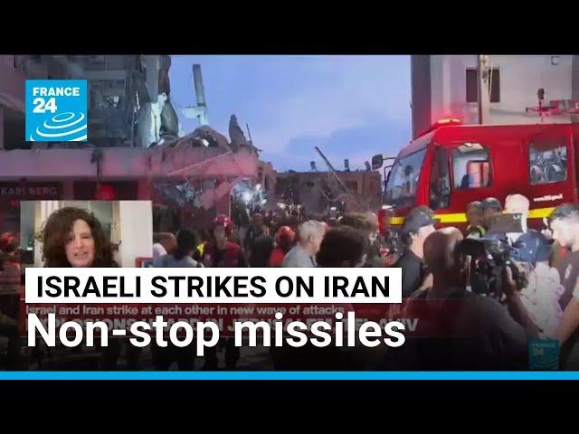 Sirens in Israel for several hours as Iranian strikes cause casualties • FRANCE 24 English