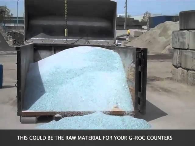 Custom Concrete Boardroom Table, Recycled Glass Countertops, G-ROC, Victoria, BC