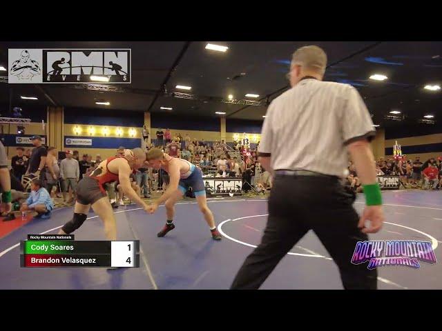 RMN '23 - Brandon Velasquez VS Cody Soares 15U 156lbs SEMI-FINALS