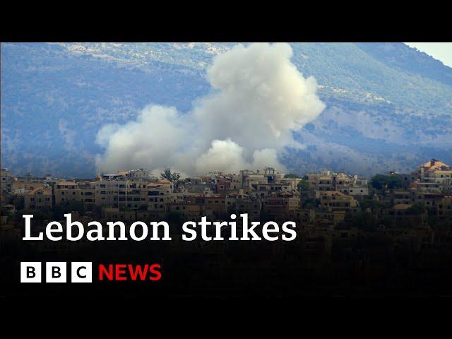 Israel strikes southern Lebanon as Hezbollah leader condemns fatal device attacks | BBC News