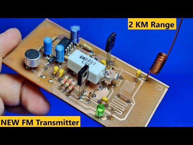 How To Make Long Range Stable and Powerful FM Transmitter - 2KM