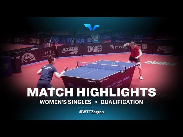 Anna Kirichenko vs Hana Arapovic | WS | WTT Contender Zagreb 2022 | (Qual)