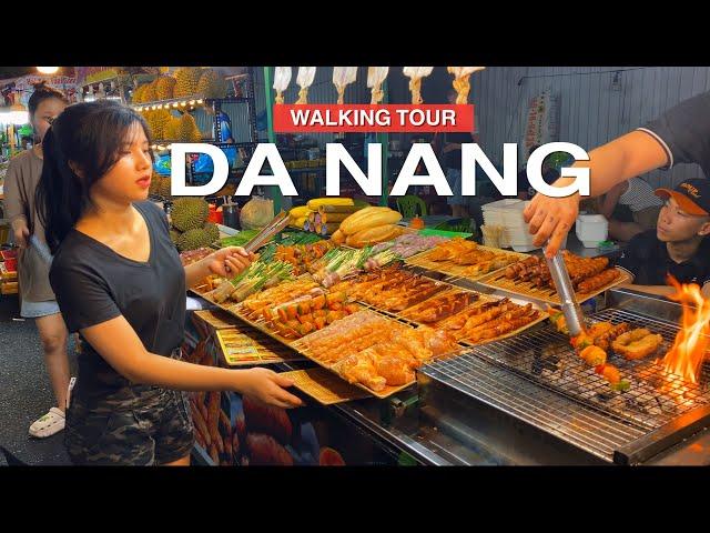 Da Nang VIETNAM ● Street Food Tour in Son Tra Night Market, Da Nang 【 4K】