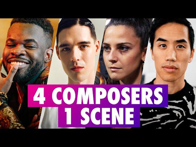 4 COMPOSERS SCORE THE SAME SCENE ft. Tennyson, Alex Moukala, Homay Schmitz