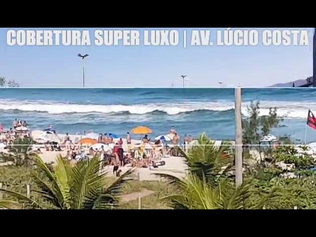 COBERTURA de luxo na Praia do Recreio dos Bandeirantes, Orla do Rio de Janeiro-RJ 4 Quartos 4 Vagas