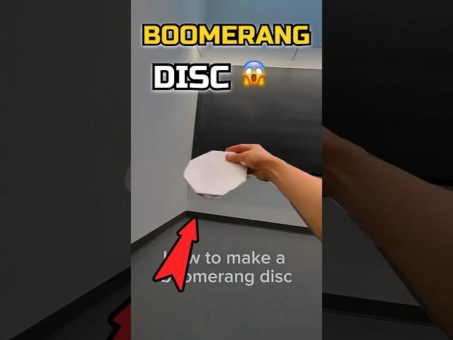 Origami Boomerang Disc | how to make paper boomerang disc 