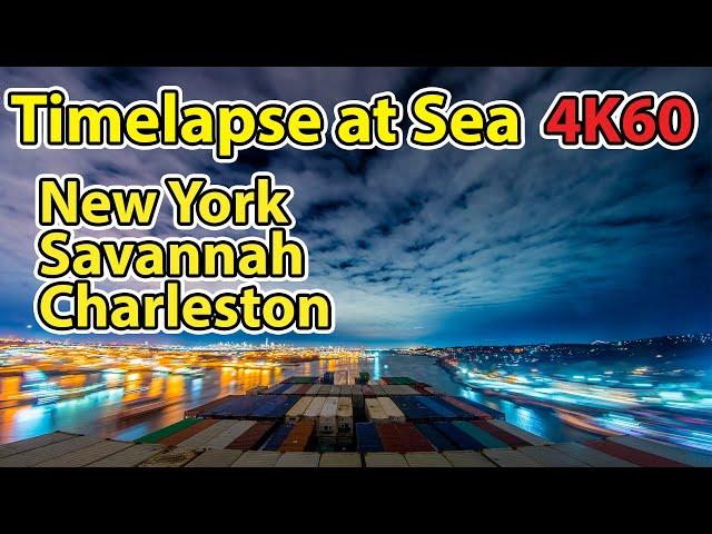 14 Days Timelapse of U.S. East Coast in 10 Minutes, across New York, Charleston, Savannah