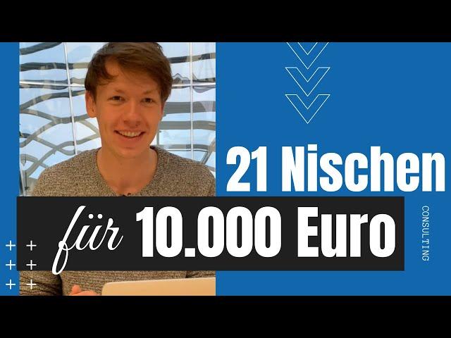 21 "10k / Monat" Nischen-BEISPIELE