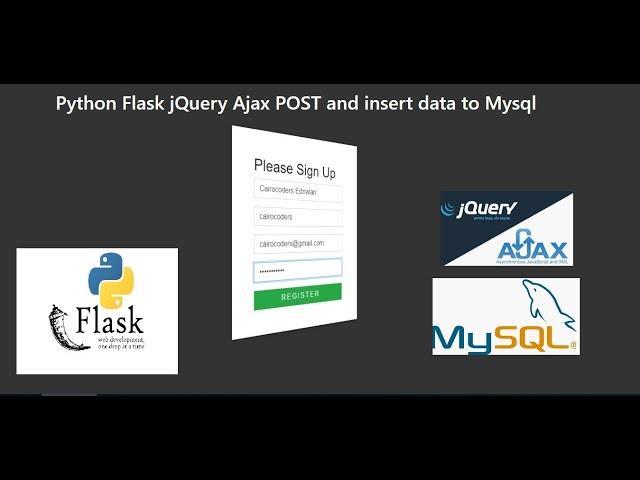 Python Flask jQuery Ajax POST and insert data to Mysql