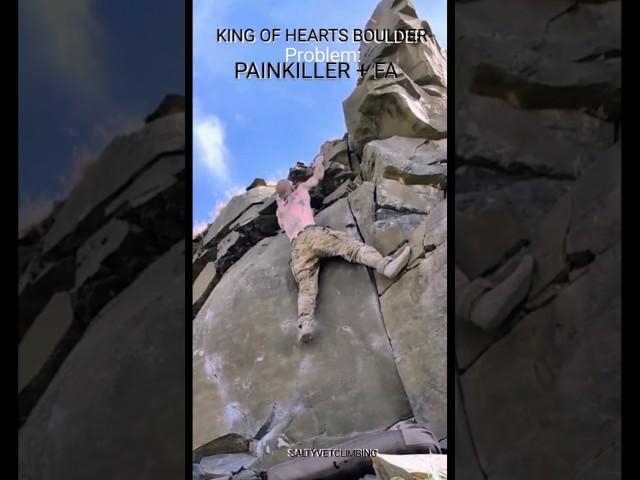 #bouldering #problem : #painkiller + FA #follow my #boulderinglife  SALTYVETCLIMBING
