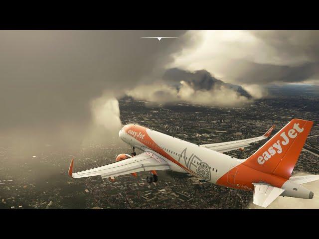 (4K) Ultra Settings - Full Flight - London - Paris - Easy Jet A320 Neo - MSFS 2020