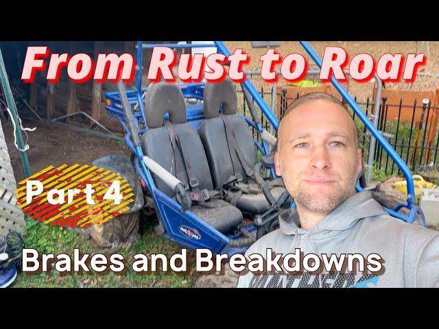 From Rust to Roar: Part 4 Restoring a Budget Go kart brakes and Breakdowns