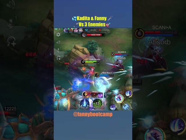 Day 58 - Daily Dose of Fanny (Kadita and Fanny vs 3 Enemies) #shorts