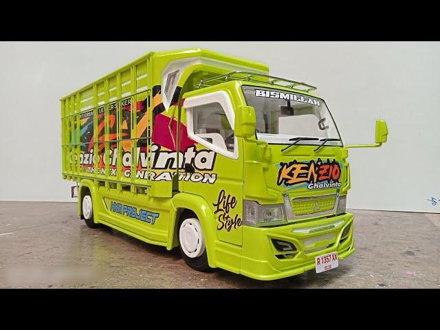 MINIATUR TRUK CANTER FULL MBOIS || review