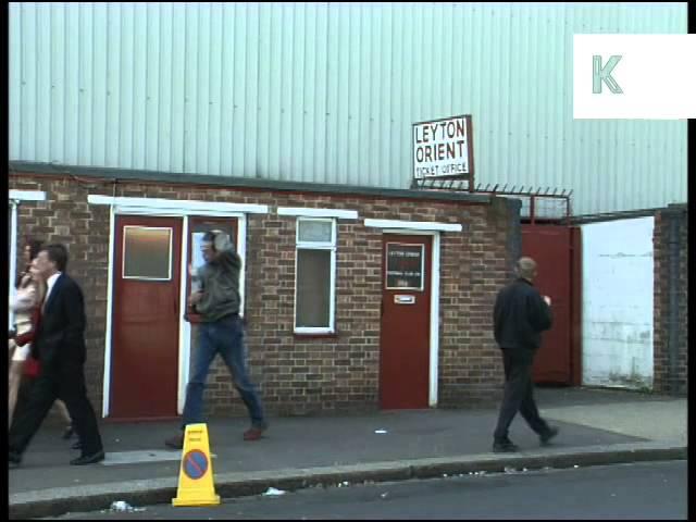 1990s Leyton Orient Football Club, Fans, London Archive Footage