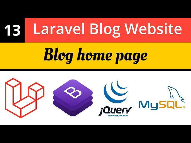 Laravel Tutorials | Create blog home page | Laravel Blog Website | Laravel 8 Tutorial