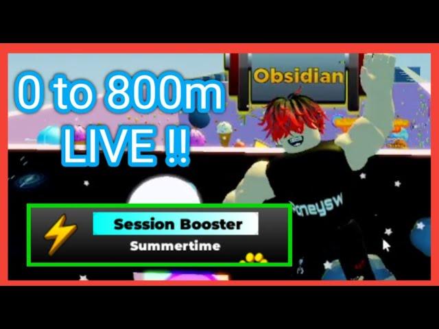 Q&A + 0 TO 800m STRENGHT SUMMERTIME LIVESTREAM STRONGMAN SIMULATOR ROBLOX