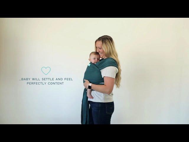 Moby Classic Wrap Baby Carrier in Pacific Tutorial Demo