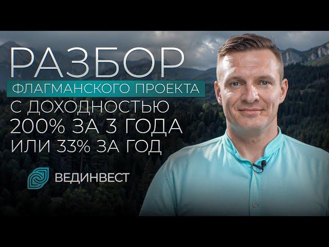 Проект с доходностью 200% за 3 года или 33% за год.