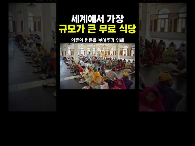 세계에서 가장 규모가 큰 '무료 식당'