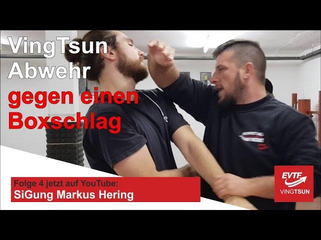 VingTsun Abwehr gegen einen Boxschlag