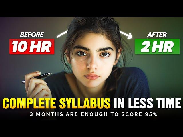 How to Study MORE in LESS TIME | Cover Syllabus FAST| Secret to Studying Effectively