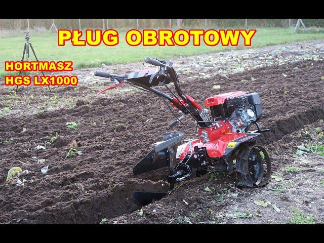 Pług dwustronny obrotowy - Orka glebogryzarką Hortmasz HGS LX 1000