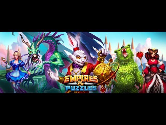 Riddles of Wonderland Event push and guide, Empires and Puzzles