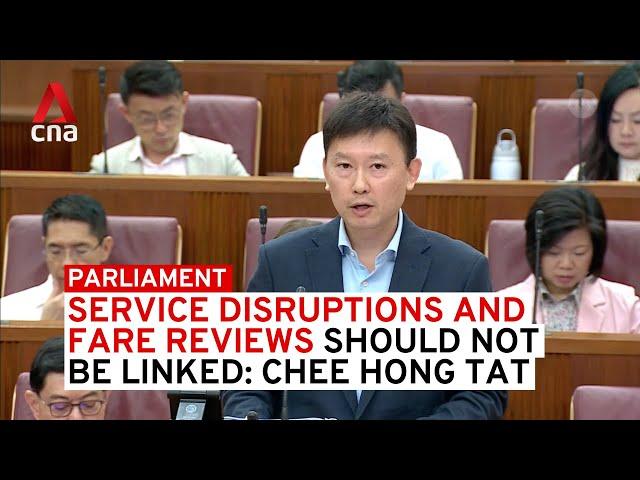 Chee Hong Tat on why public transport service standards should be separate from fare reviews