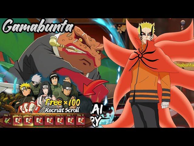 NARUTO ONLINE ENG LITE F2P FREE 100GACHA, 10 CODES, RED NINJA - RINNE NINPO LEGENDS