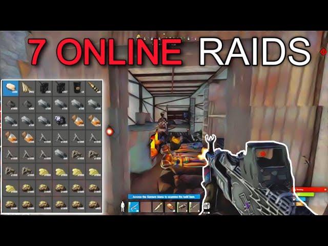 We ONLINE RAIDED 7 BASES in ONE DAY | Rust Console Ps5