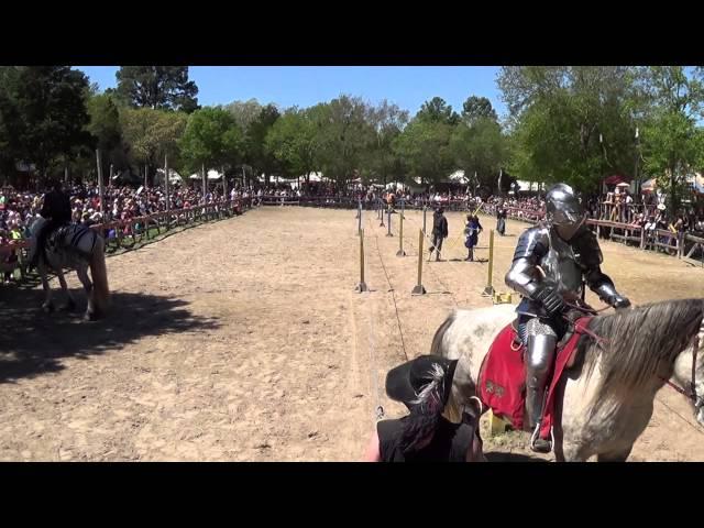 Jousting - 1st Session, Brian Stephenson beats David Schade, Sherwood Forest 2015