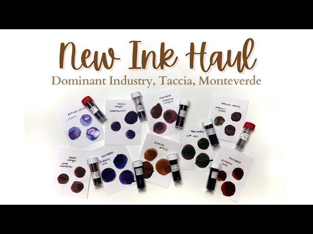 NEW INKS // Dominant Industry, Diamine, Taccia & Monteverde // Thank you Miss Marilyn Darling!