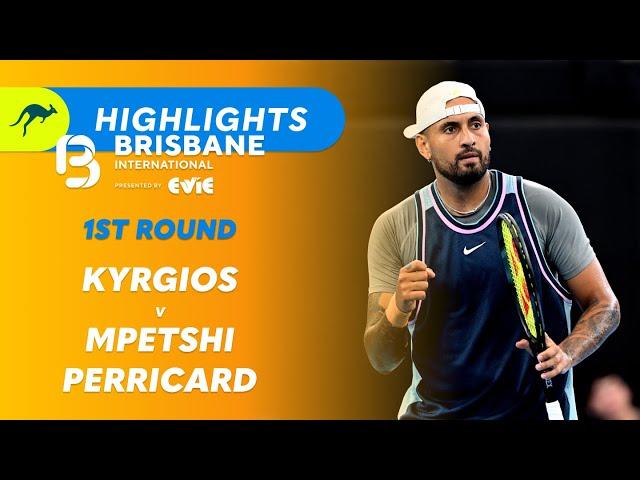 Nick Kyrgios v Giovanni Mpetshi Perricard - Brisbane International Highlights | Wide World of Sports