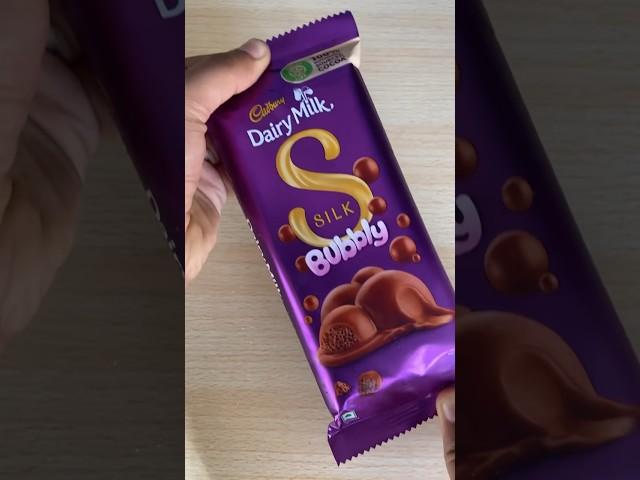 Cadbury Dairy Milk Silk Bubbly | #asmr #shots #shorts #chocolate