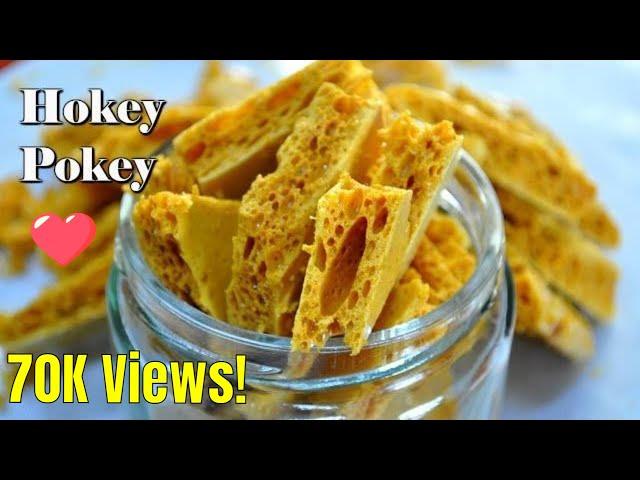 Honeycomb or Hokey Pokey with honey | Puff candy at home in minutes!