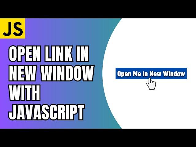 JavaScript Open Link in New Window