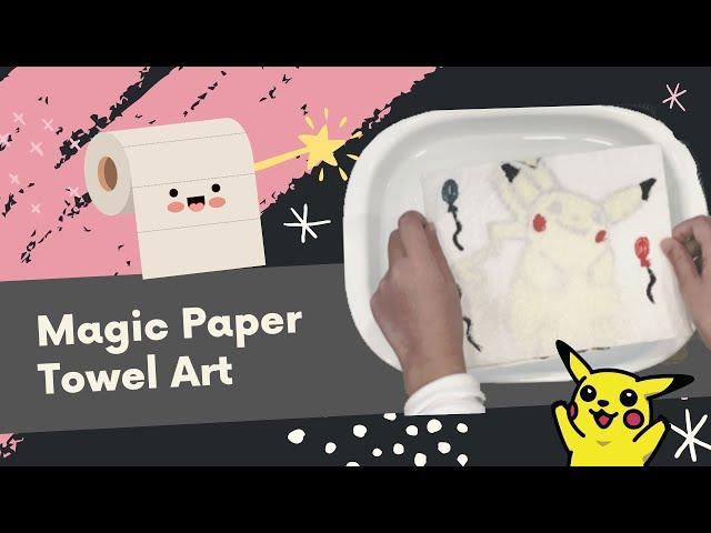 Magic Paper Towel Art - Hamburgeee Arts & Crafts