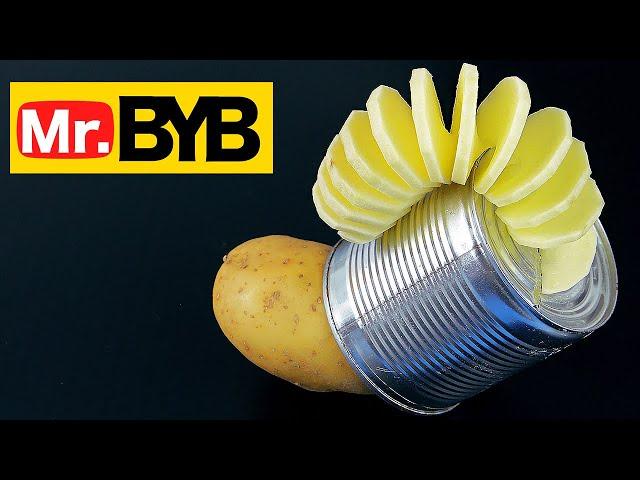 How To Make a Spiral Potato Cutter at Home ||| DIY Spiral Potato Slicer