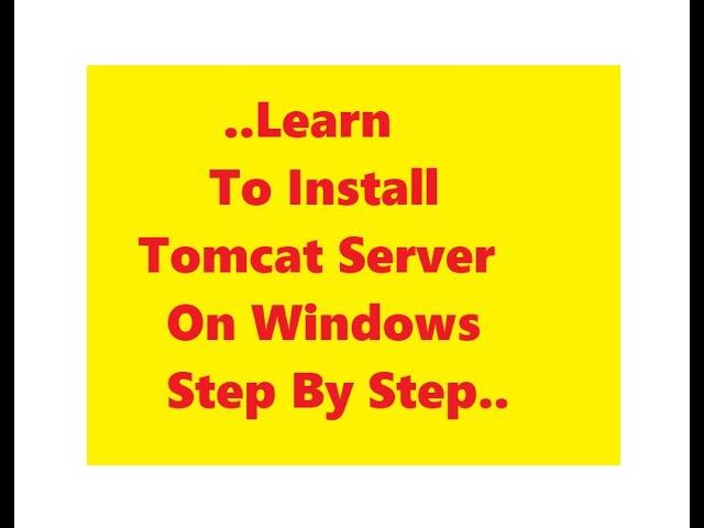 Install Tomcat Server On Windows OS Step By Step | How to change the password of tomcat server