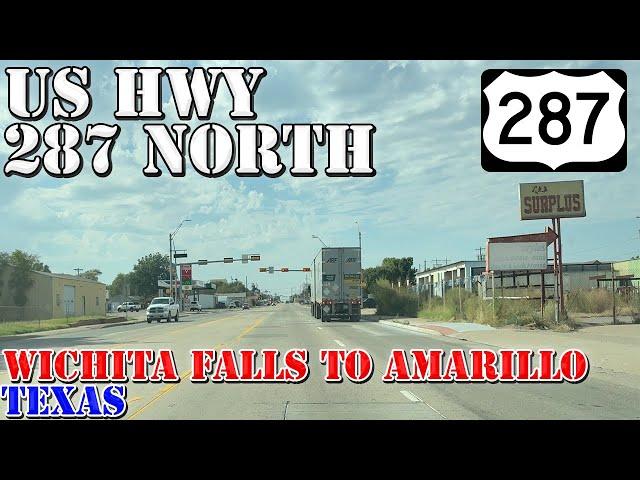 US 287 North - Wichita Falls to Amarillo - Texas - 4K Highway Drive