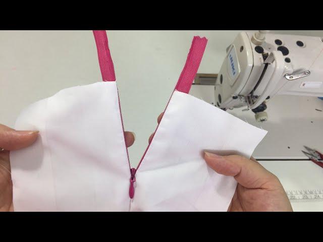 The way to install invisible zipper in just 4 mins/A smart sewing technique for an zipper