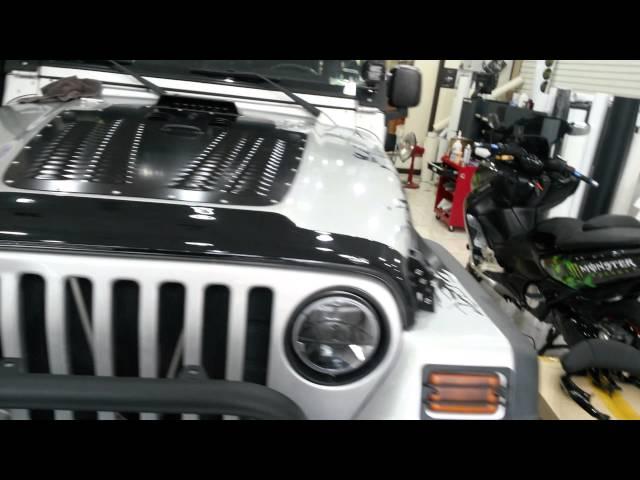 TJ Wrangler DECAL Wrapping 3M 1080 Brushed Aluminum Wrap By MOTOSTK Korea Part 2