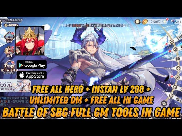 Battle Of SBG Full Gm tools in game - Free All In Game + ALL Hero + Unli DM & More