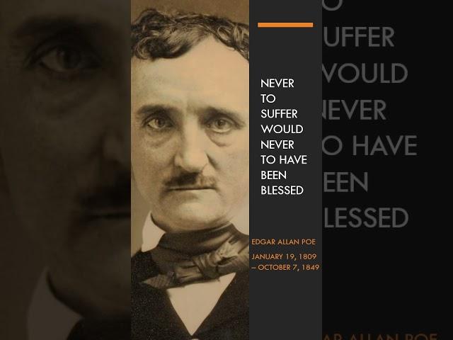 Never to suffer...