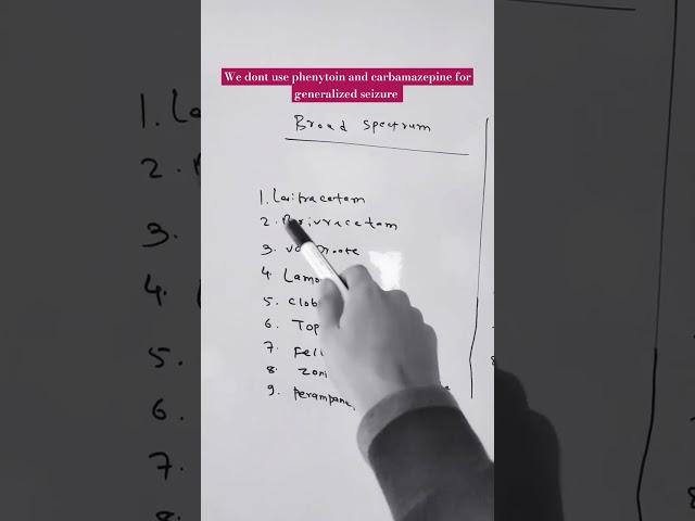 dont use phenytoin and carbamazepine for generalized seizure #levetiracetam#phenytoin#carbamazepine