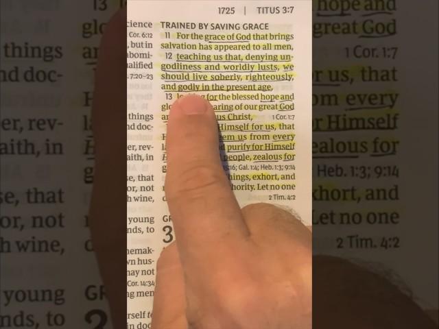 A believer’s conduct.  Titus 2:11-14