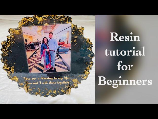 Easy Resin Frame tutorial for beginners! Step by step free resin class @tulsiresinstore