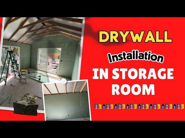  Drywall Installation in Storage Room  | Frank the Handyman