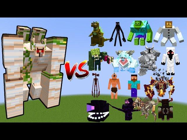 ALPHA MUTANT IRON GOLEM vs All Minecraft Bosses - Minecraft Mob Battle